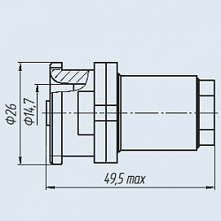 Фото Розетки кабельные прямые СР-50-903ФВ