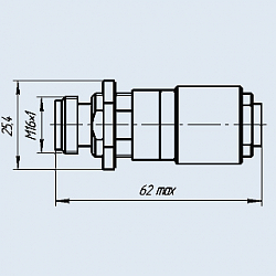 Фото Розетки приборно-кабельные прямые СР-50-469ФВ