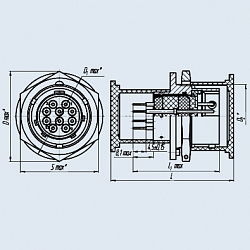 Фото Соединители ОНЦ-БГ-1-10/18В-1-К