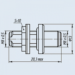 Фото Переход Ш-Ш (штырь-штырь) СРГ-75-274ФВ