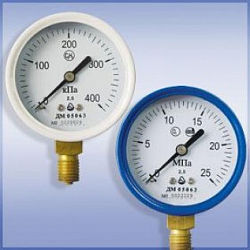 Изображение Манометр ДМ 05 (С2Н2, О2) Фото Манометр ДМ 05 (С2Н2, О2)