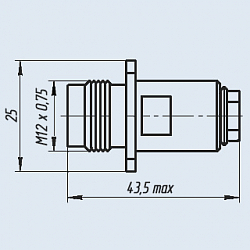 Фото Вилки приборно-кабельные прямые СР-50-344ФВ