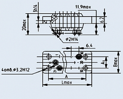 Изображение РП10-42-П-О розетка Фото РП10-42-П-О розетка