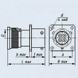 Фото Соединители СНЦ22-М-4/10В-1-В