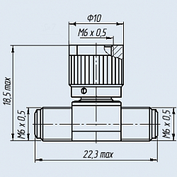 Фото Переход Ш-Ш-Г (штырь-штырь-гнездо) СР-50-293ФВ
