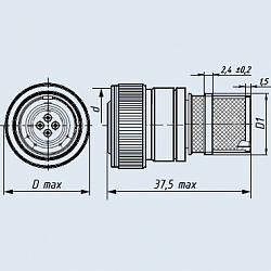Фото Соединители СНЦ232-4/14В3О11