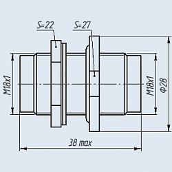 Фото Переход Г-Г (гнездо-гнездо) СРГ-50-172ФВ