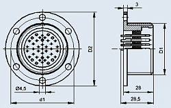 Фото Соединитель 2РМГСД33Б32Ш5Е2