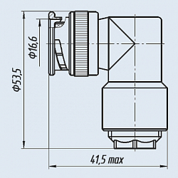 Фото Вилки кабельные угловые СР-75-58ПВ