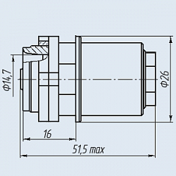 Фото Розетки кабельные прямые СР-50-631ФВ