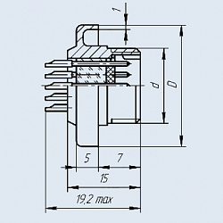 Фото Соединители РРС3-19-1-1-В