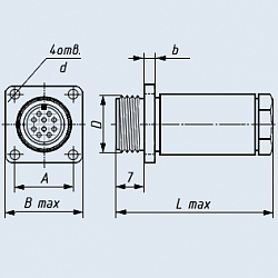 Фото РС19ТВ вилка с кожухом