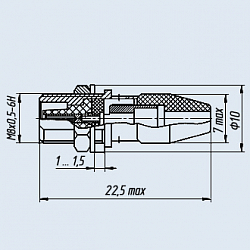 Фото Розетки приборно-кабельные прямые СР-75-102ФМВ