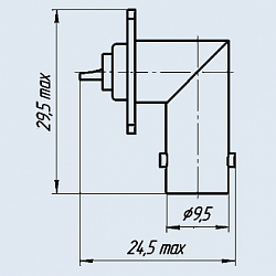 Фото Розетки приборные угловые СР-50-12ФВ