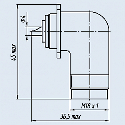 Фото Розетки приборные угловые СР-50-153ФВ