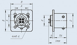 Фото Соединители СНЦ127-19/12ВП117-1-В