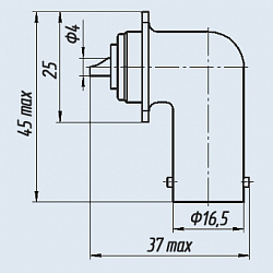 Фото Розетки приборные угловые СР-75-11ФВ