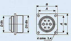 Фото ОНЦ-РГ-09-32/33-В1 вилка кабельная