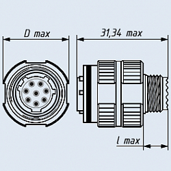 Фото Соединители СНЦ144К-66/19ВО11-NWК