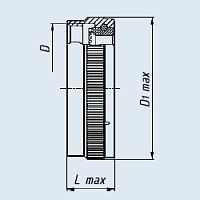 ГЗ-21W (M85049/14-21W) гайка задняя