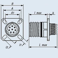 Фото Соединители СНЦ144К-22/13РО11-DWП