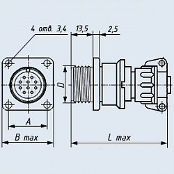 Фото Соединитель 2РМГД30БПН8Ш7Е2