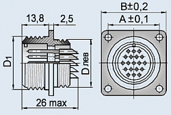 Фото Соединитель РМГ39Б45Ш2А1