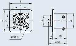 Фото Соединители СНЦ127-4/10ВП127-1-В