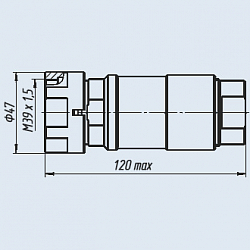 Фото Вилки кабельные прямые СР-75-199ФВ