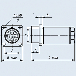 Фото РС10БТВ розетка с кожухом