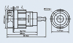 Изображение Г4.0 гнездо (белый) Фото Г4.0 гнездо (белый)
