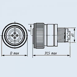 Фото Соединители СНЦ232Э-41/30В1О11