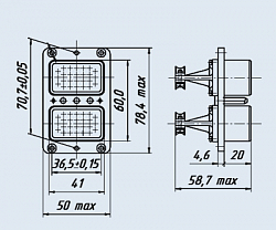 Фото Соединители СНО50-134/60х43Р-7-В
