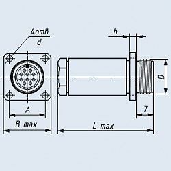 Фото РС10А-Э вилка с кожухом
