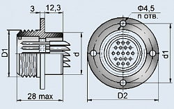 Фото Соединитель 2РМГС22Б10Ш1Е2
