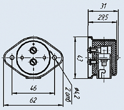 Изображение Линейка ШВ-51 вилка Фото Линейка ШВ-51 вилка