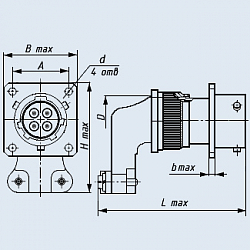 Фото Соединители СНЦ23-32/33В-4-В