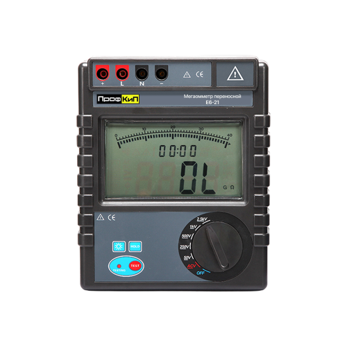 Фото ПрофКиП Е6-21 мегаомметр цифровой (50В ... 2500В)