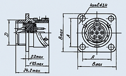 Фото Соединители РБМ4-10-2Г1В