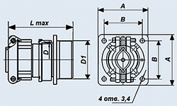 Фото ОНЦ-РГ-09-24/30-В2 вилка кабельная
