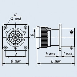 Фото Соединители СНЦ23-19/22В-1-В