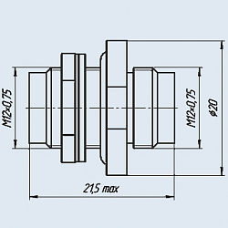 Фото Переход Ш-Ш (штырь-штырь) СРГ-50-732ФВ