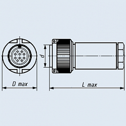 Фото РС10ТВ розетка с кожухом
