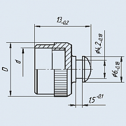 Изображение Ф58.632.024 заглушка Фото Ф58.632.024 заглушка