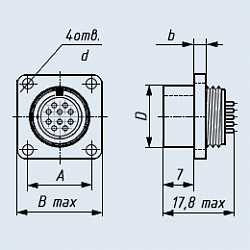Фото РСГ10БТВ вилка