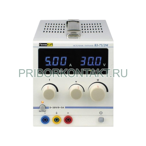 Фото ПрофКиП Б5-75/2М источник питания (1; 0 В … 30 В; 0 А … 5 А)